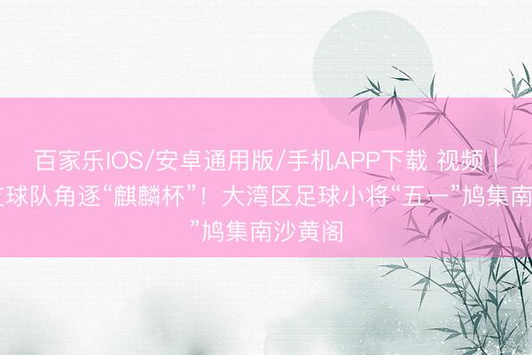 百家樂IOS/安卓通用版/手機APP下載 視頻｜超50支球隊角逐“麒麟杯”！大灣區足球小將“五一”鳩集南沙黃閣